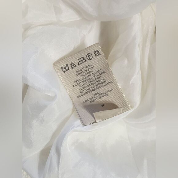 Burberry white linen sleeves dress size 12 - Picture 13 of 13